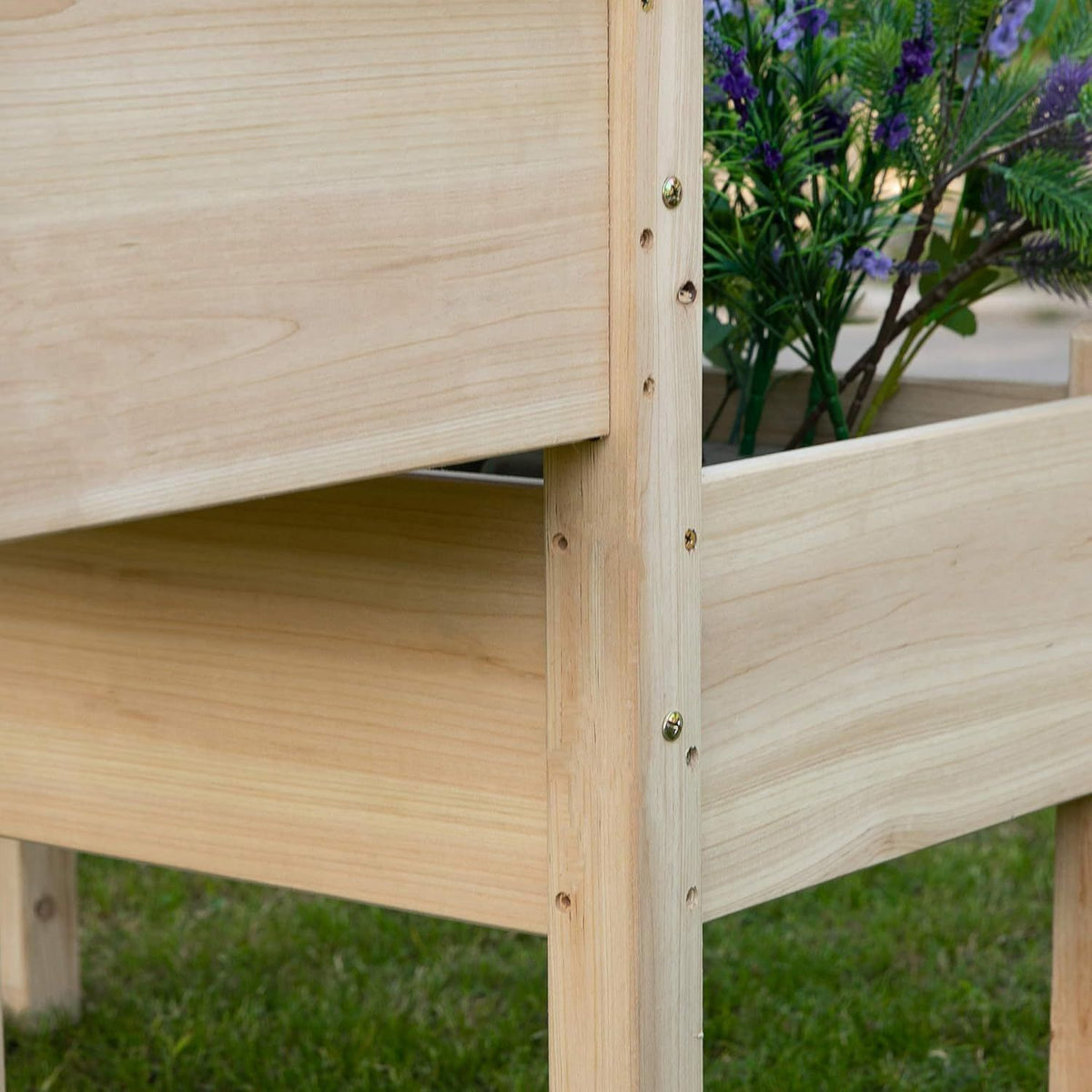 Jardinière surélevée en bois 2 niveaux 86 cm pour potager