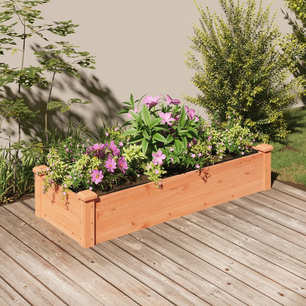 Jardinière surélevée en bois massif pour potager et fleurs