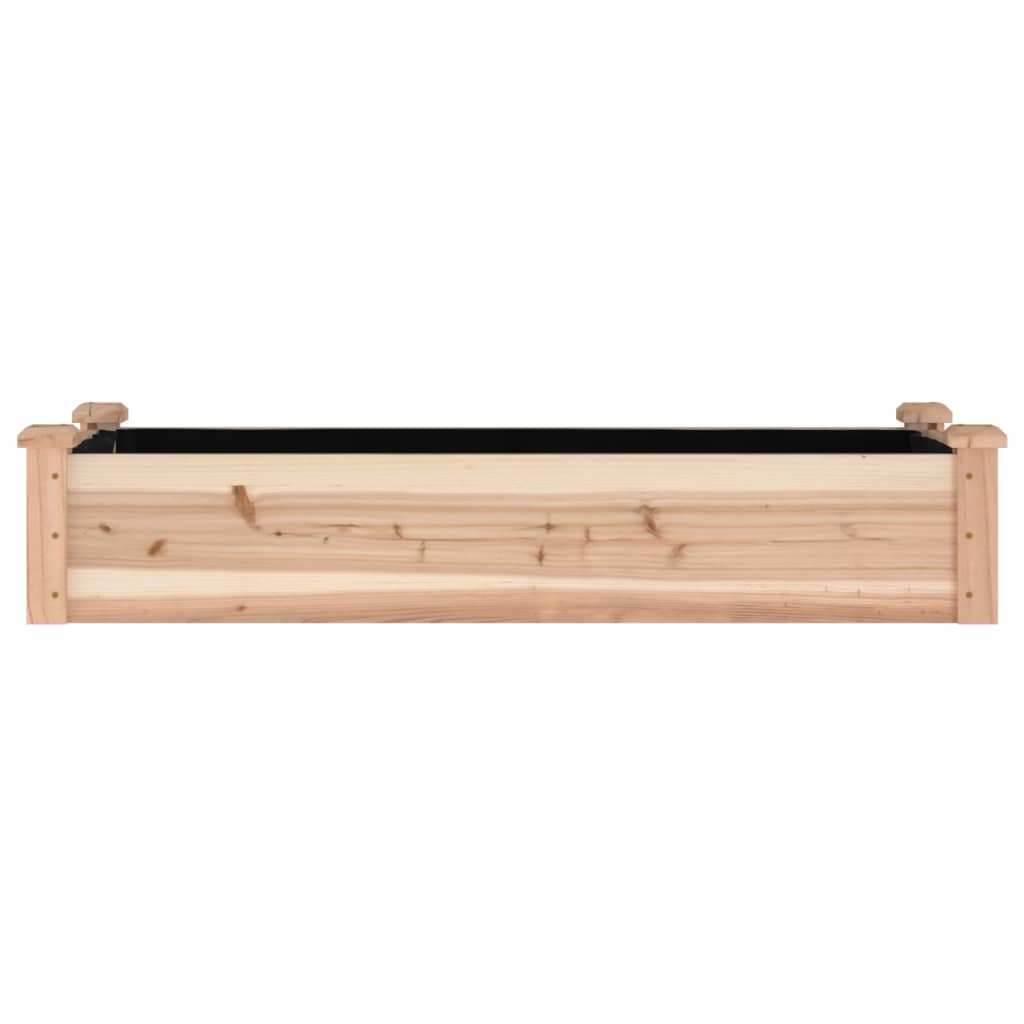 Jardinière surélevée en bois massif pour potager et fleurs
