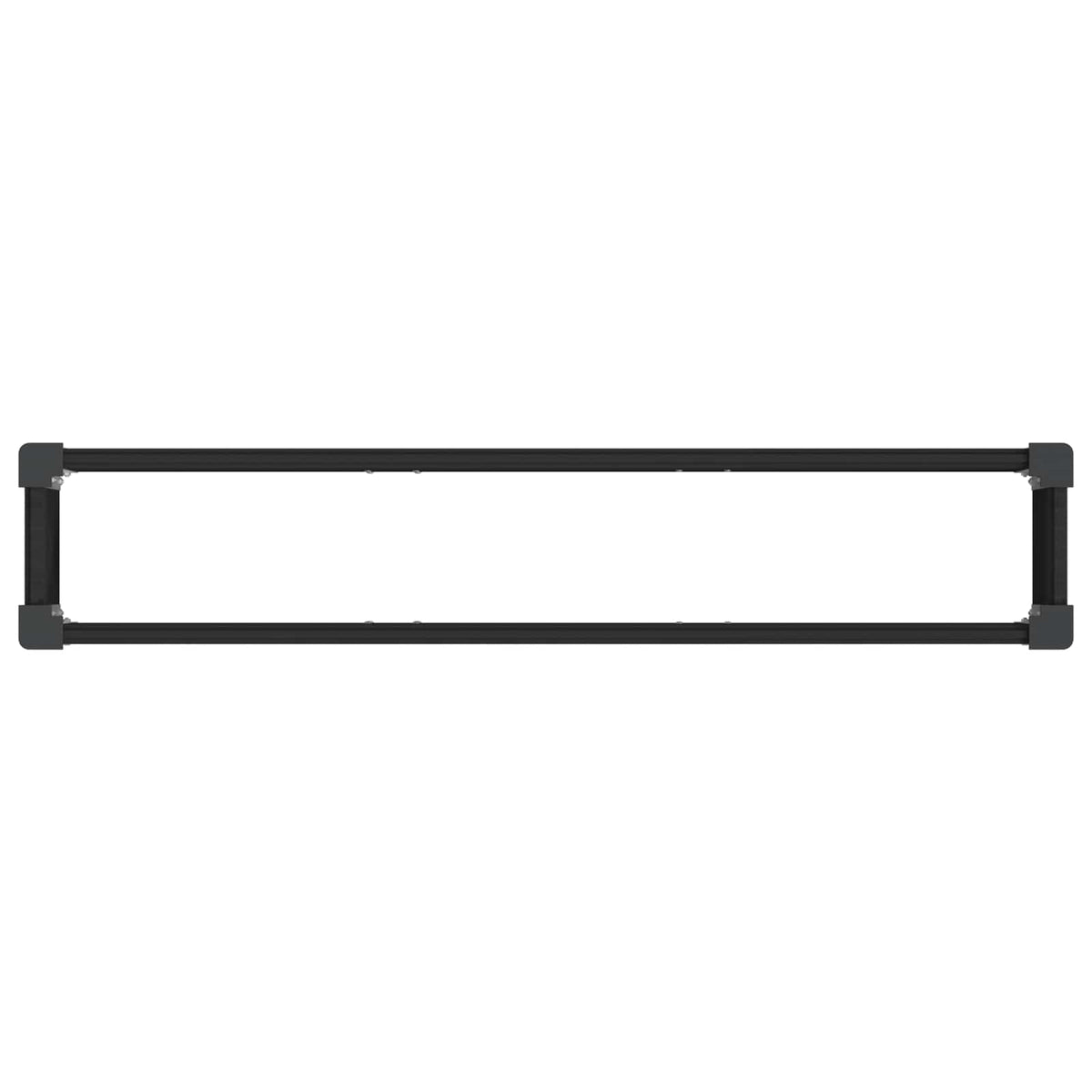 Jardinière surélevée noire 150x30x36 cm pour herbes et fleurs