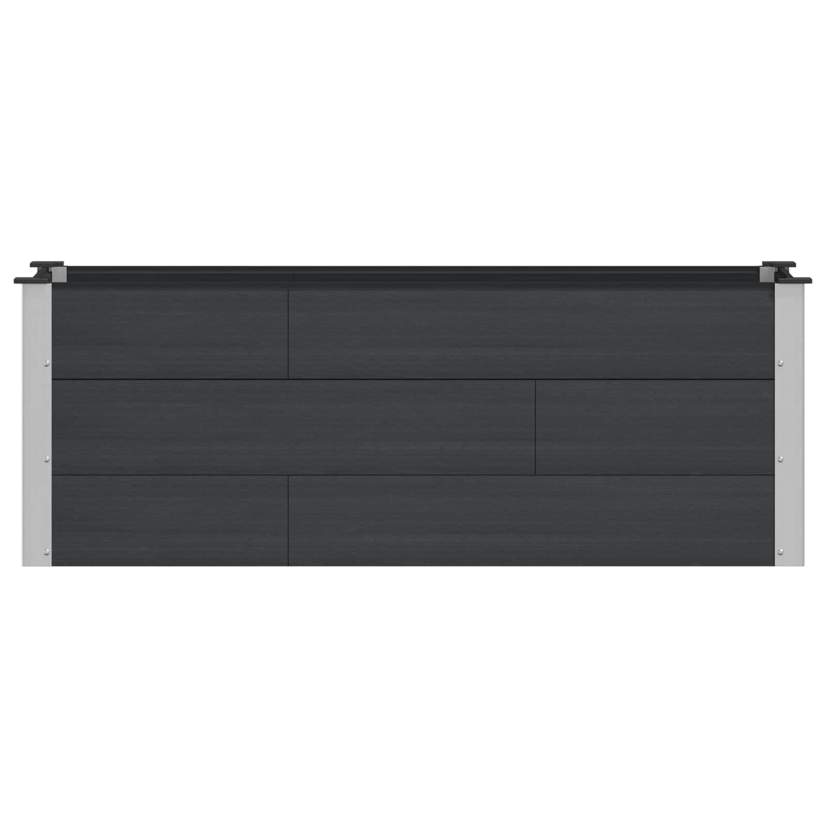 Jardinière surélevée noire 150x50x54 cm pour herbes et fleurs