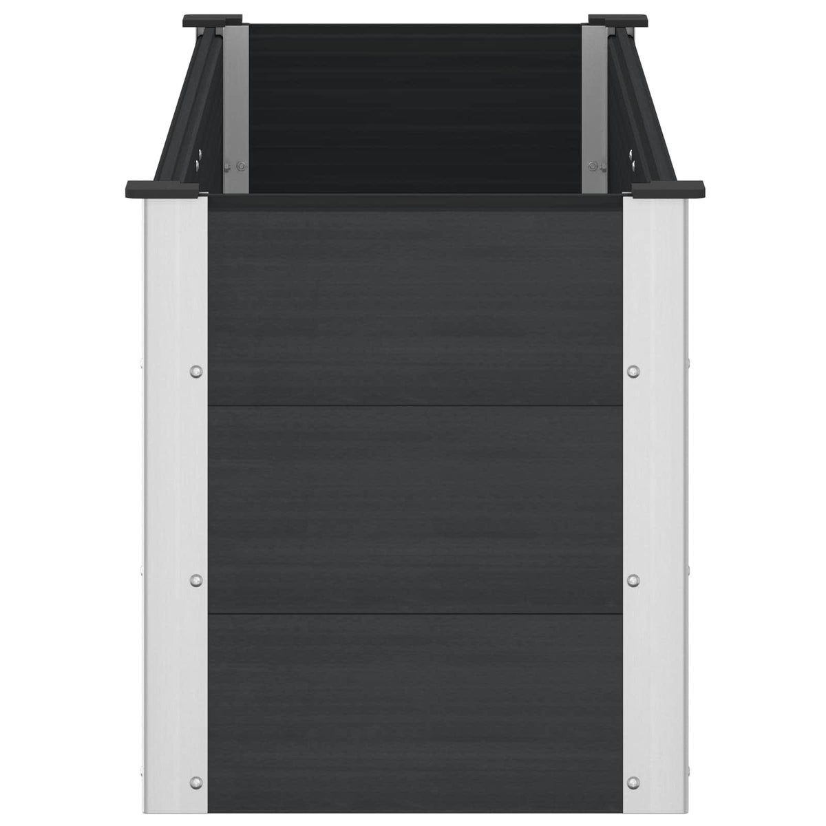 Jardinière surélevée noire 150x50x54 cm pour herbes et fleurs