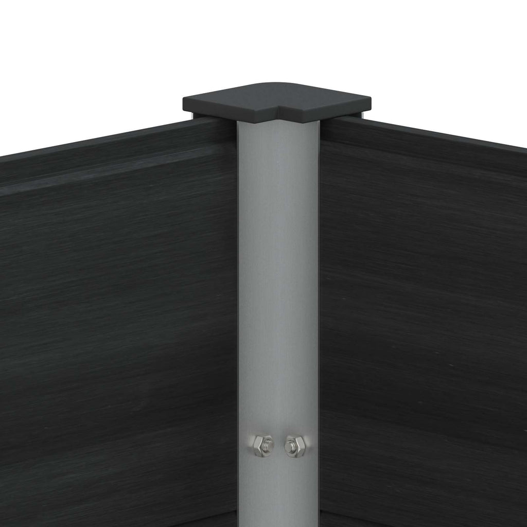 Jardinière surélevée noire 150x50x54 cm pour herbes et fleurs