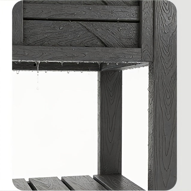 Jardinière surélevée sur roulettes 120 cm avec étagère basse