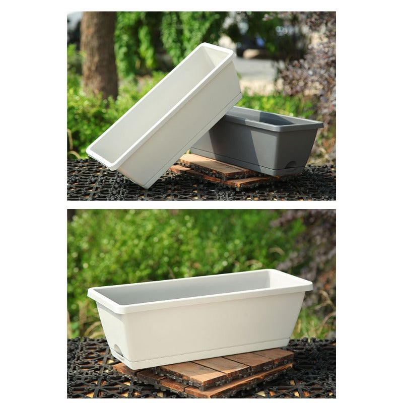 Jardinière suspendue pour balcon, lot de 3 avec soucoupes
