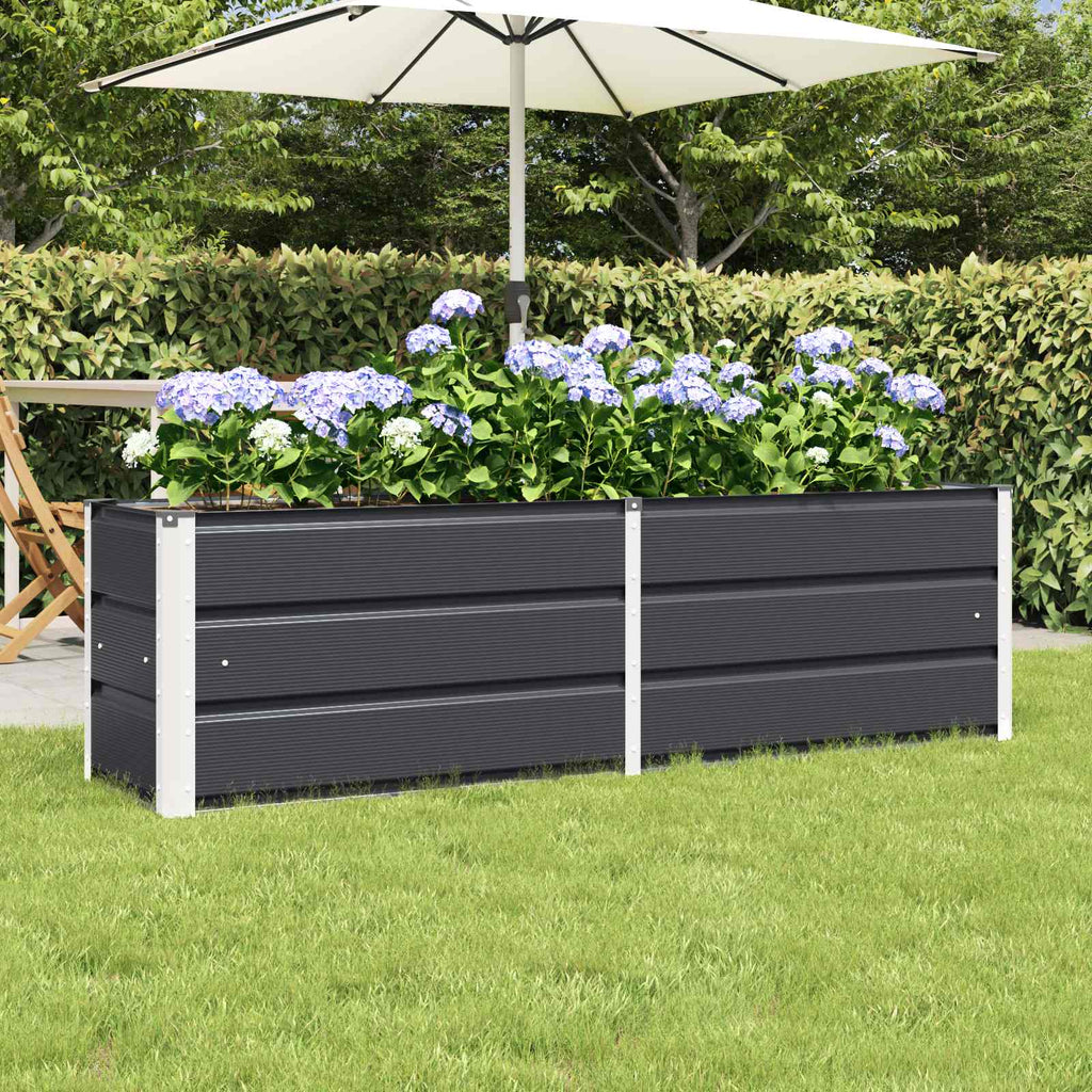 Jardinière de terrasse 160x40x45 cm — Grand bac vert surélevé