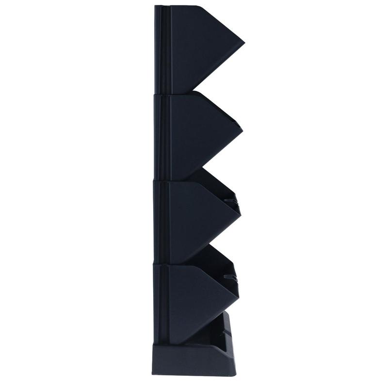 Jardinière verticale modulaire noire - mur végétal en cascade