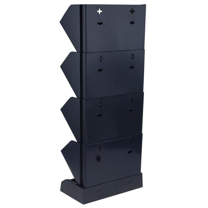 Jardinière verticale modulaire noire - mur végétal en cascade