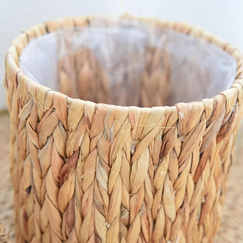 Cache-pots tressés en fibre naturelle — Lot de 2, Ø 15 et 20 cm