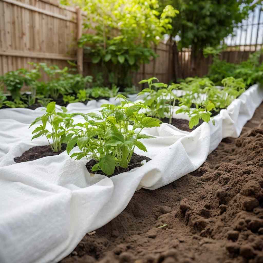 Membrane géotextile blanche 150 m — feutre 100 g/m² jardin