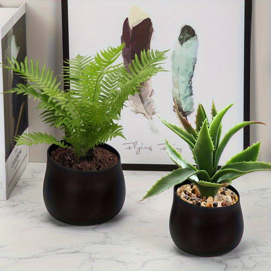 Cache-pot mat Ø 9 ou Ø 11 cm — Blanc crème ou noir profond