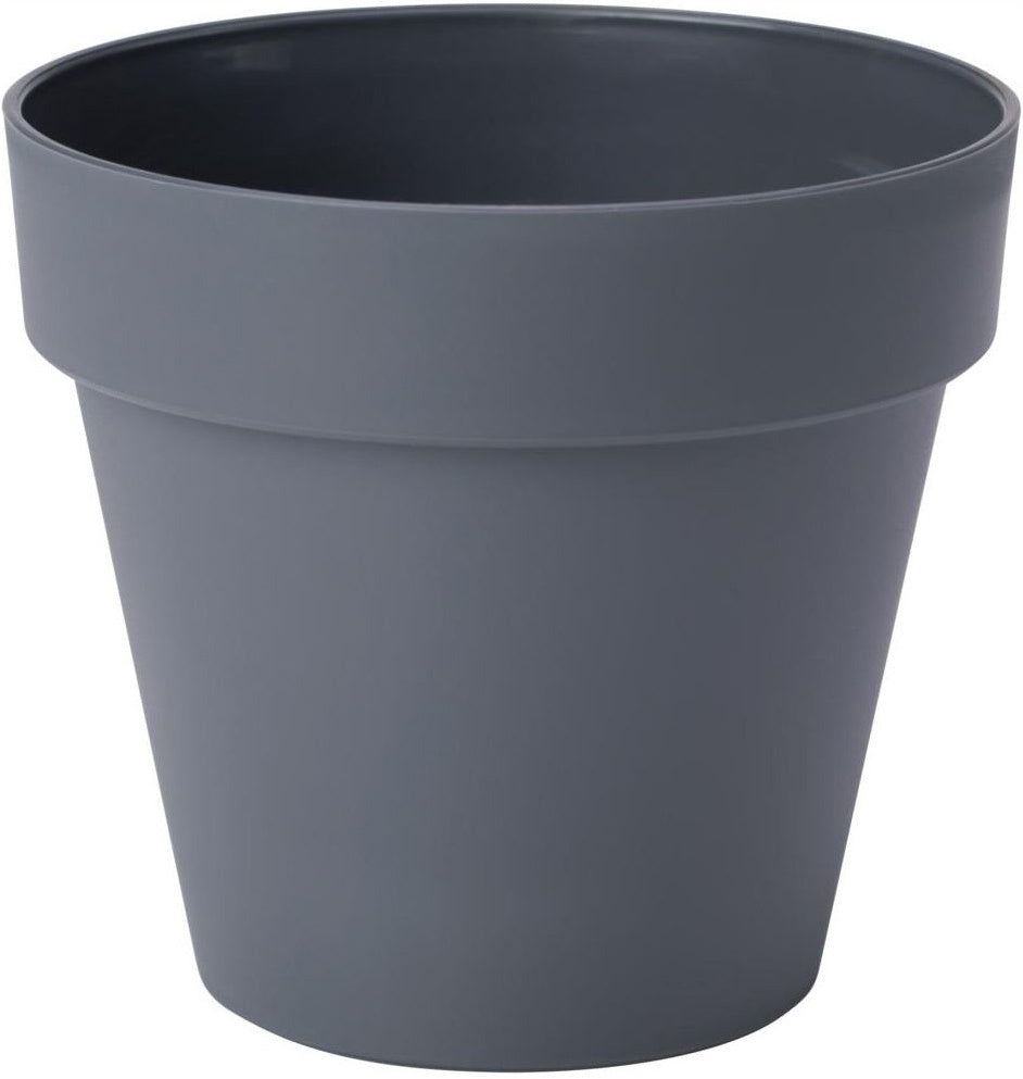 Pot de fleur anthracite Ø 12 cm mat pour intérieur et extérieur