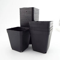 Pot de fleur carré en plastique, lot au choix