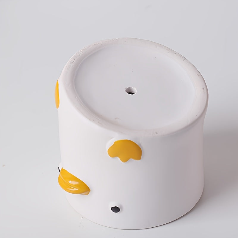 Pot de fleur en céramique Ø 9 cm — cochon ou caneton mignon