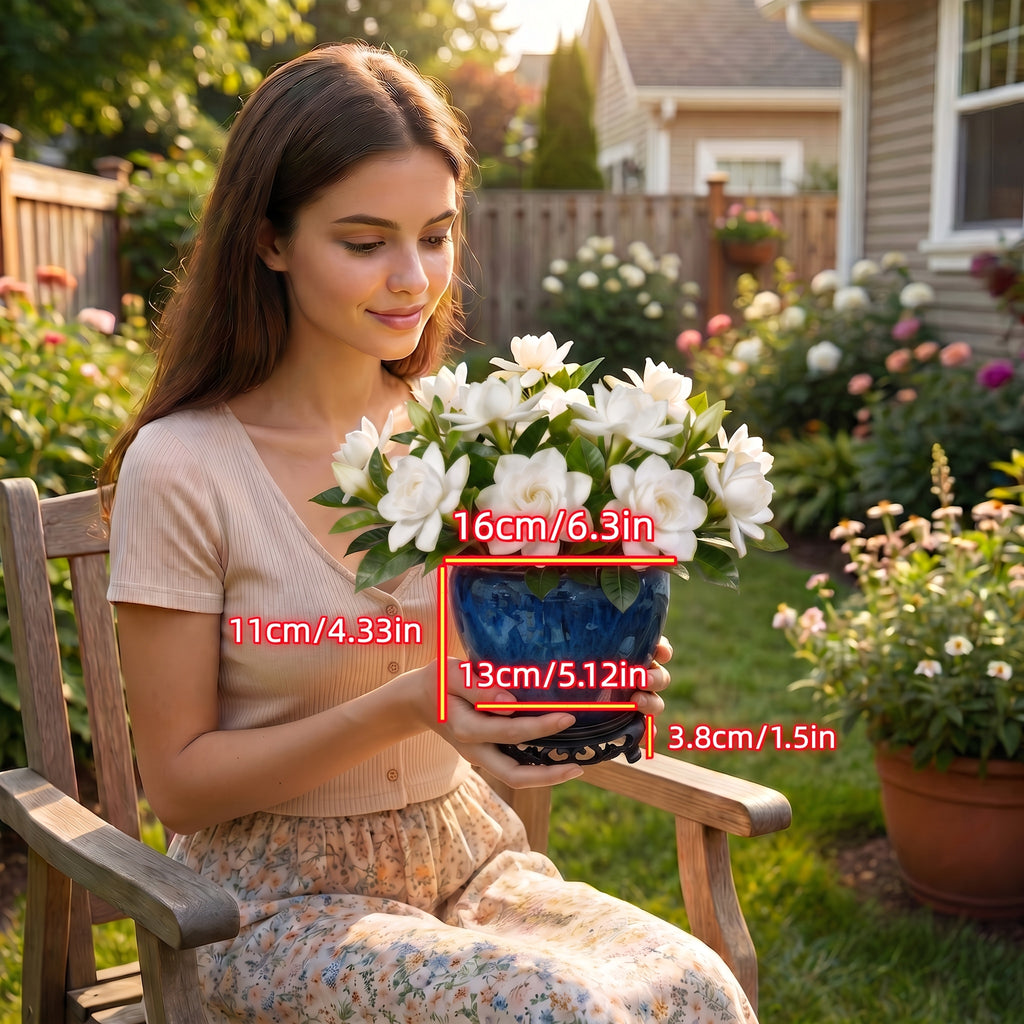 Un pot de fleur + un socle de pot de fleur