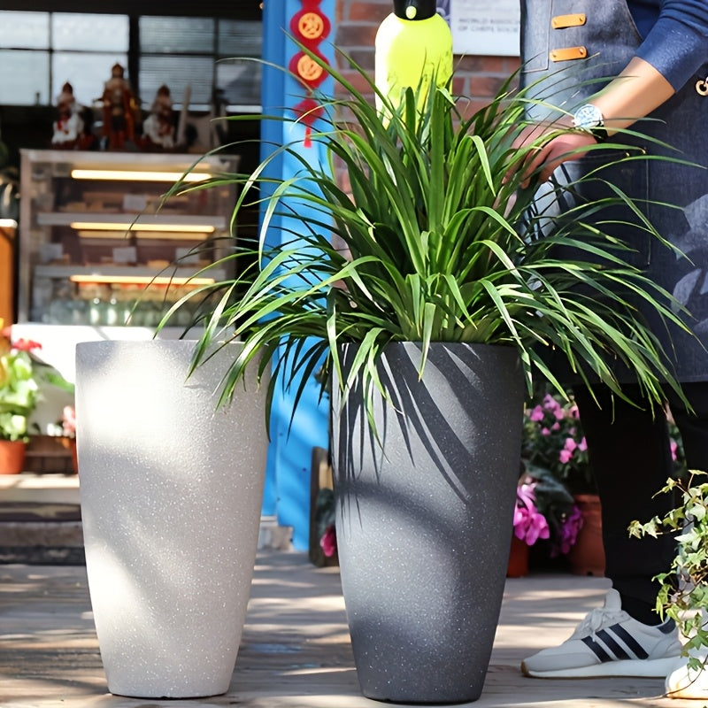 Pot de fleur d'extérieur haut Ø 30 cm avec soucoupe incluse