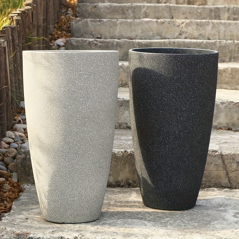 Pot de fleur d'extérieur haut Ø 30 cm avec soucoupe incluse