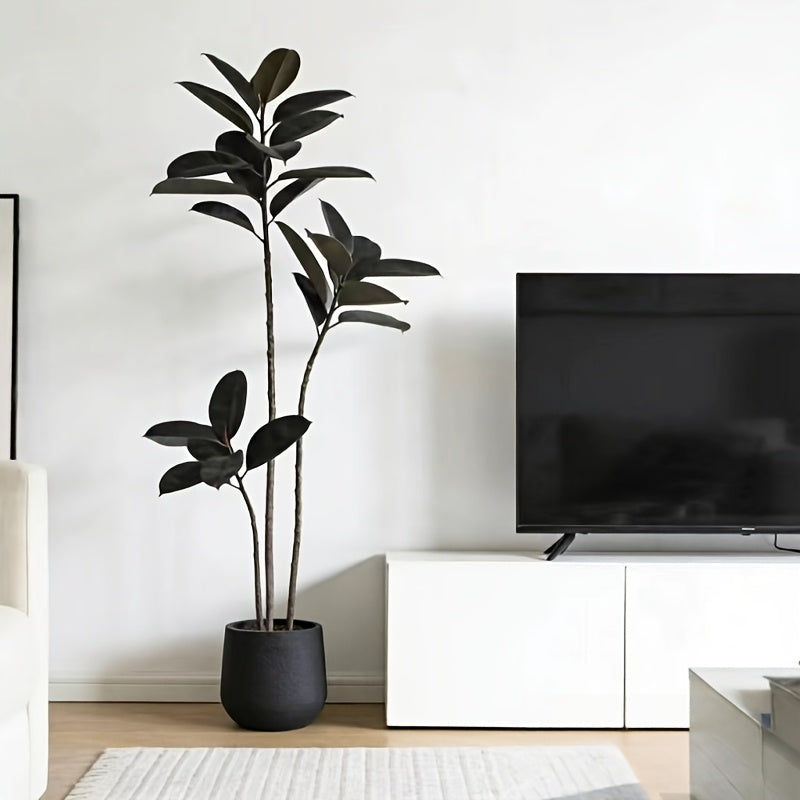 Pot de fleur extérieur en résine Ø 27 cm, blanc ou noir