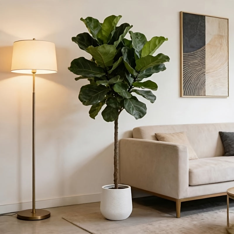 Pot de fleur extérieur en résine Ø 27 cm, blanc ou noir
