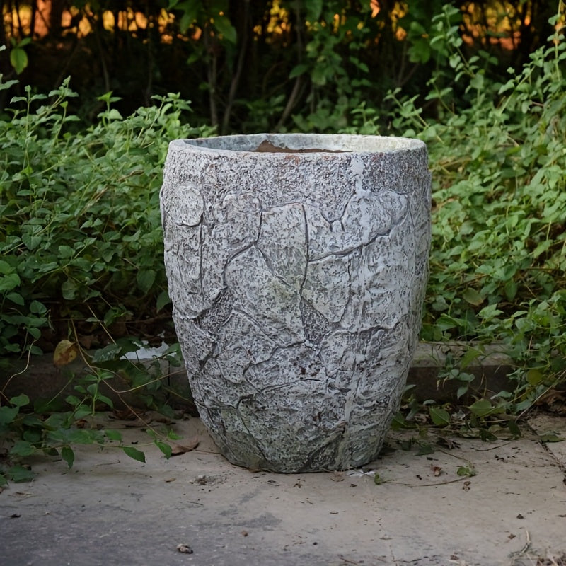 Petit Pot de Fleurs en Pierre Imitation [calibre 22cm Profondeur 28cm]