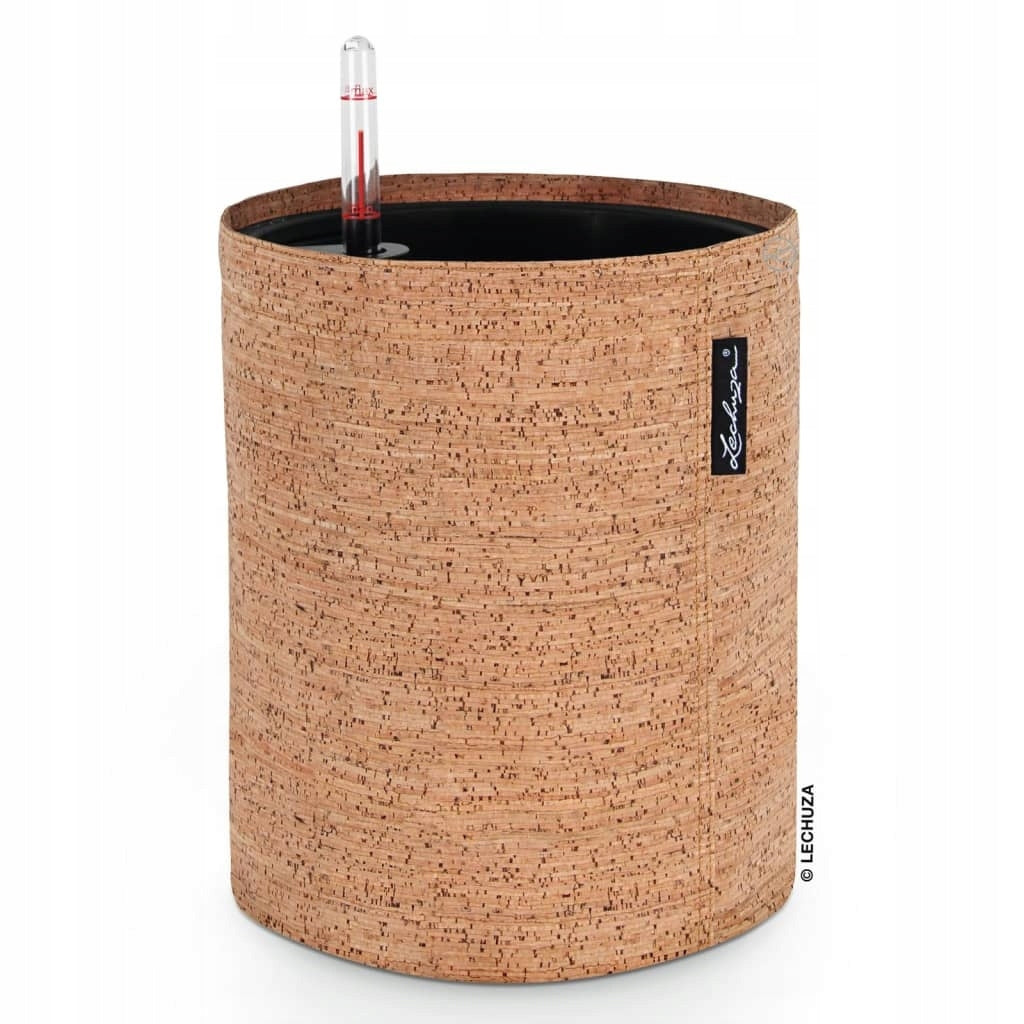Pot de fleur intérieur à réserve d'eau en liège naturel Ø 20 cm
