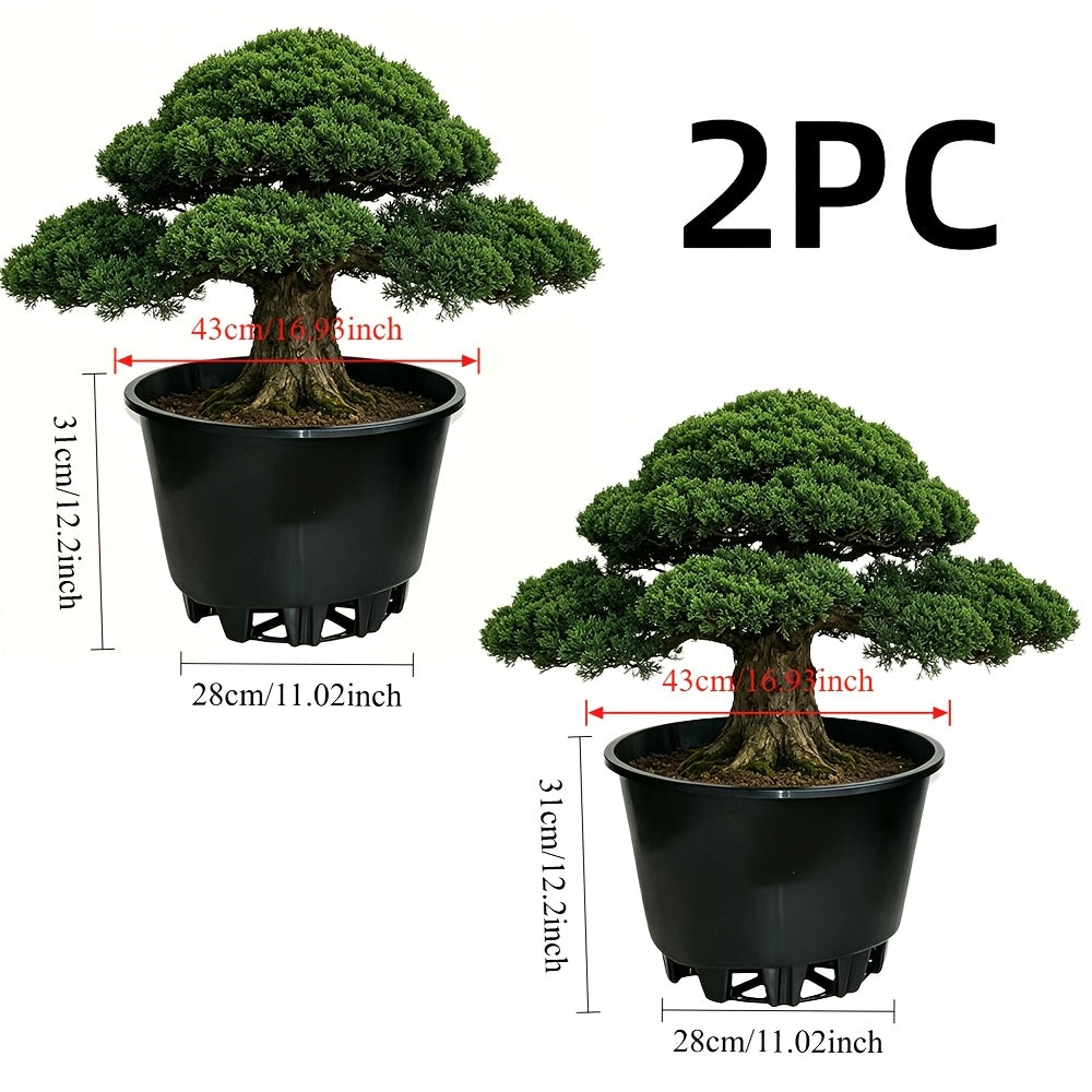 Pot de fleur XXL Ø 43 cm pour arbre et arbuste, lot de 2