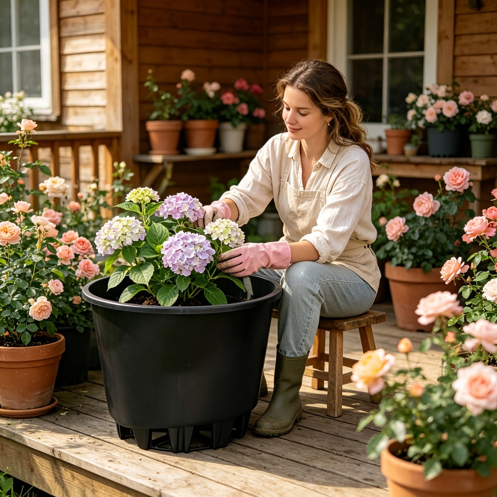 Pot de fleur XXL Ø 43 cm pour arbre et arbuste, lot de 2