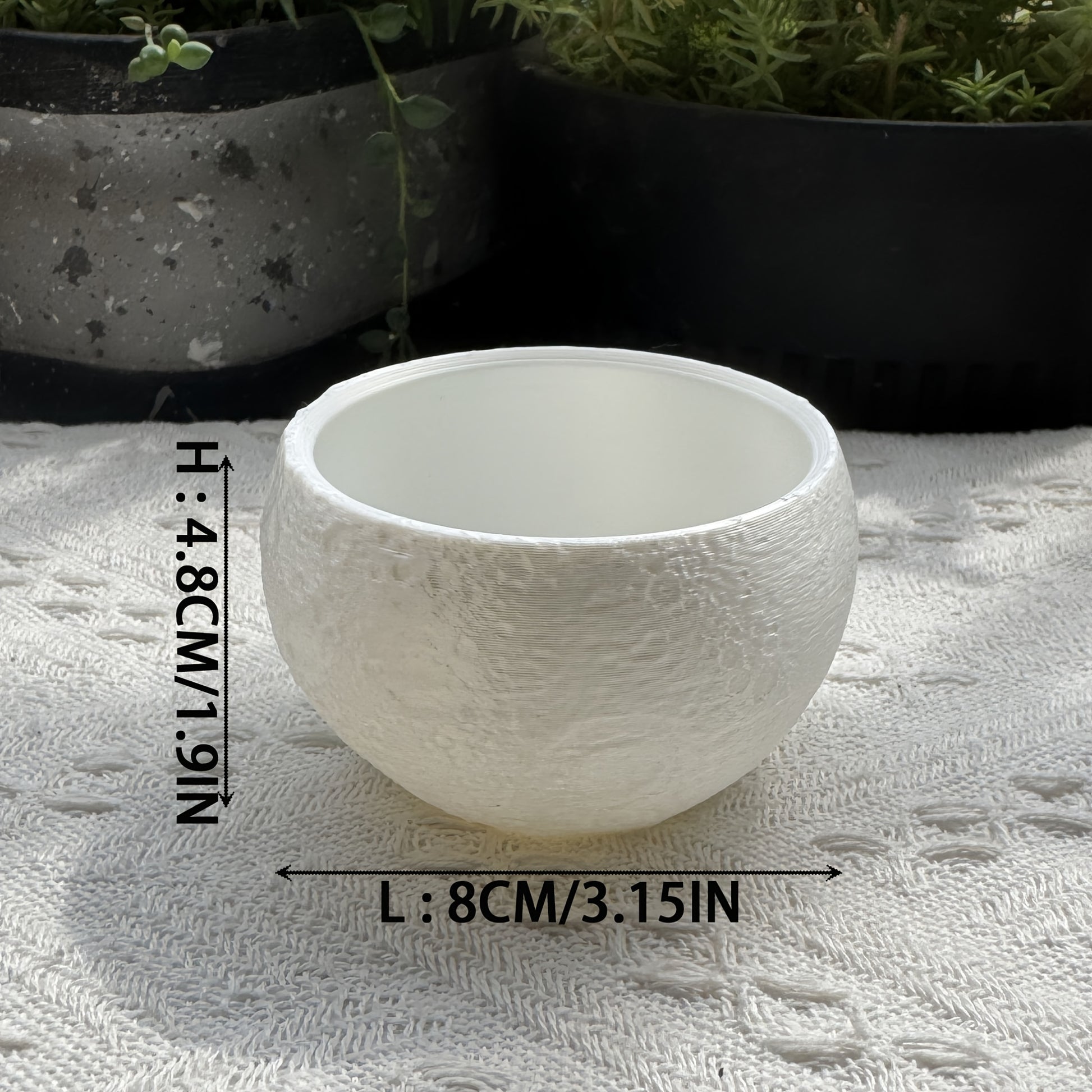 Pot de succulente en forme de  avec trous de drainage mini base  Planter Plantaire exclusif pour les succulentes plein de puissance gurisseuse laissez les succulentes grandir dans la Lumire de la Lune le meilleur cadeau pour les amateurs et l