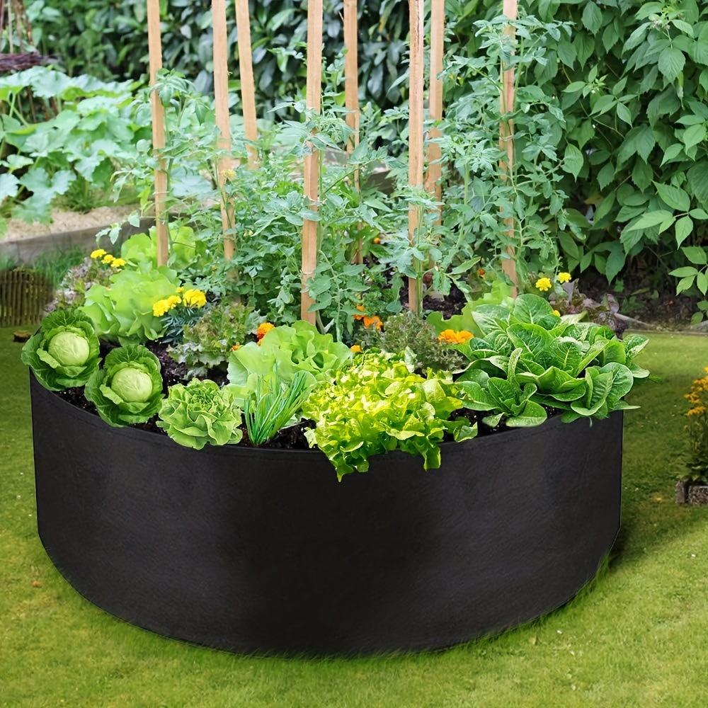 Sac de culture géotextile Ø 70 cm — Lot de 2, 114 L noir