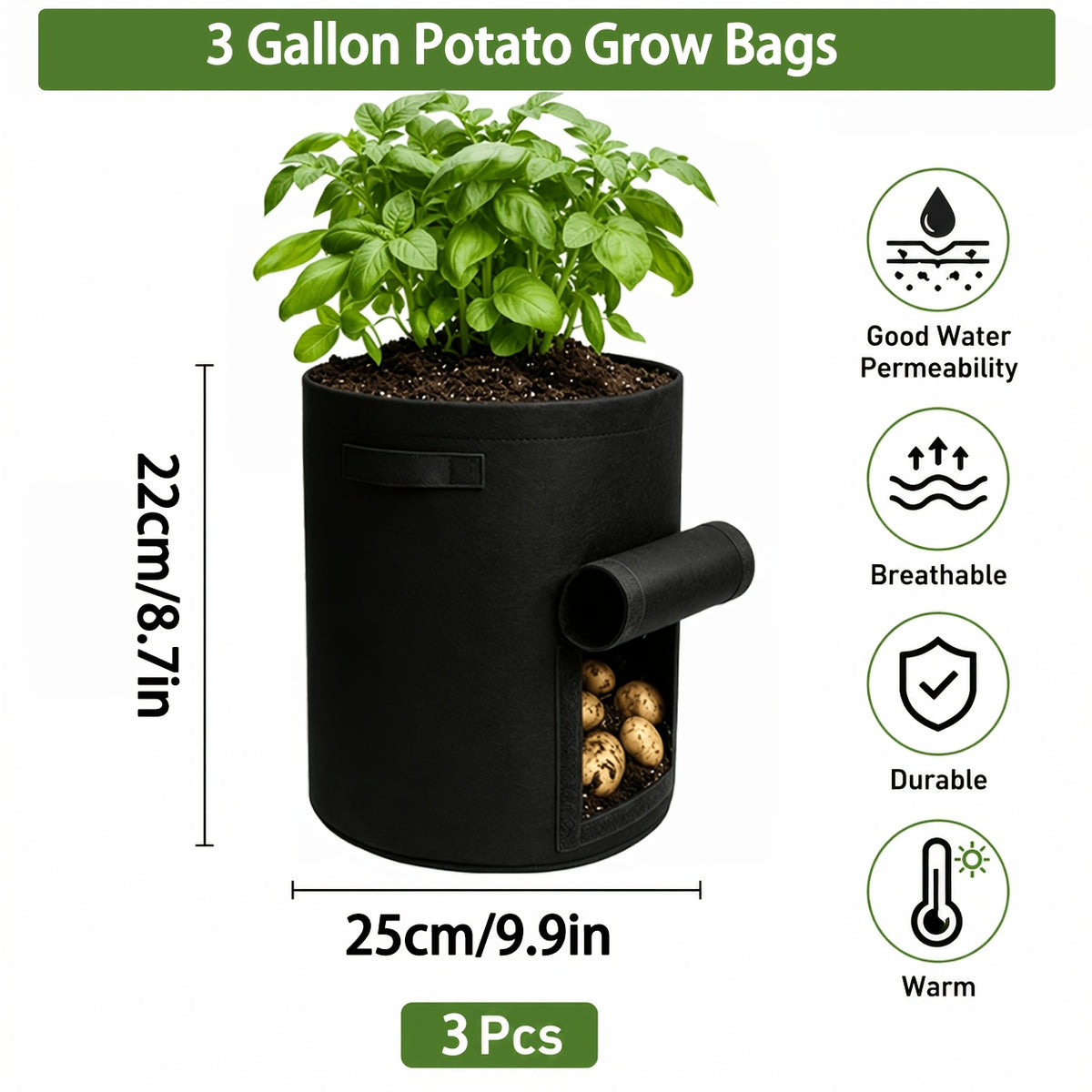 3 Packs / 3 Gallons