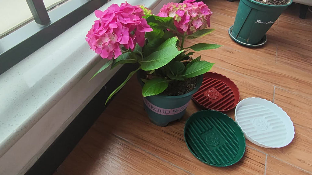 Soucoupe pour pot de fleur Ø 18 cm — lot de 3, 3 coloris