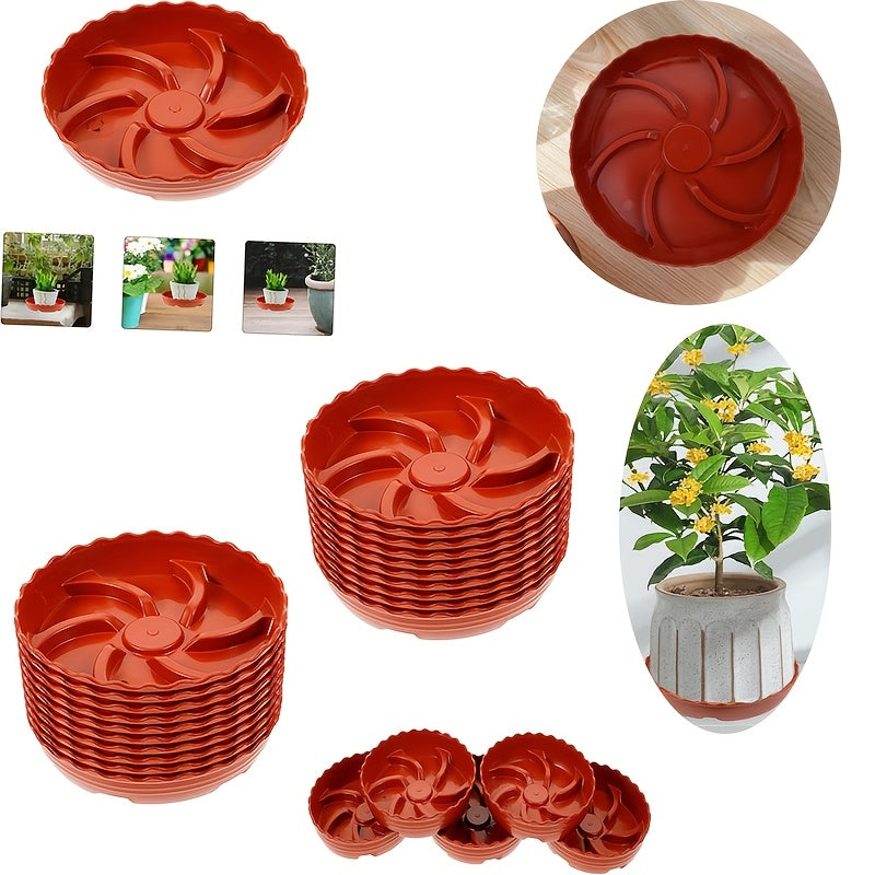 Soucoupe pour pot de fleur antidérapante Ø 14 cm - lot de 12