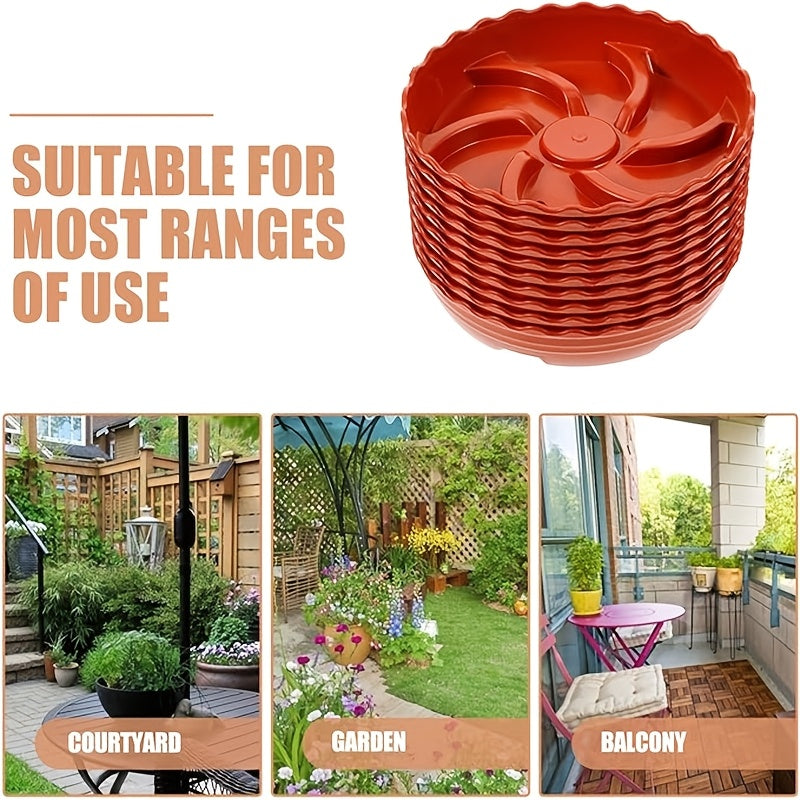 Soucoupe pour pot de fleur antidérapante Ø 14 cm - lot de 12