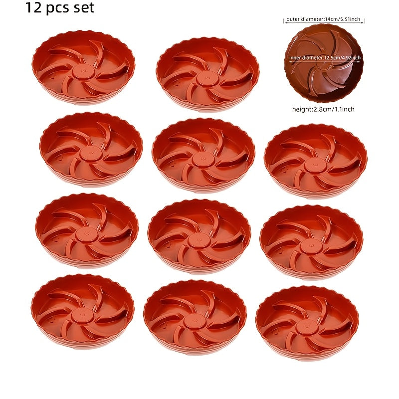 Soucoupe pour pot de fleur antidérapante Ø 14 cm - lot de 12