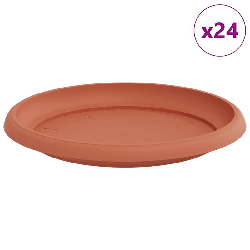 Soucoupe pour pot de fleur Ø 22 cm terracotta - lot de 24