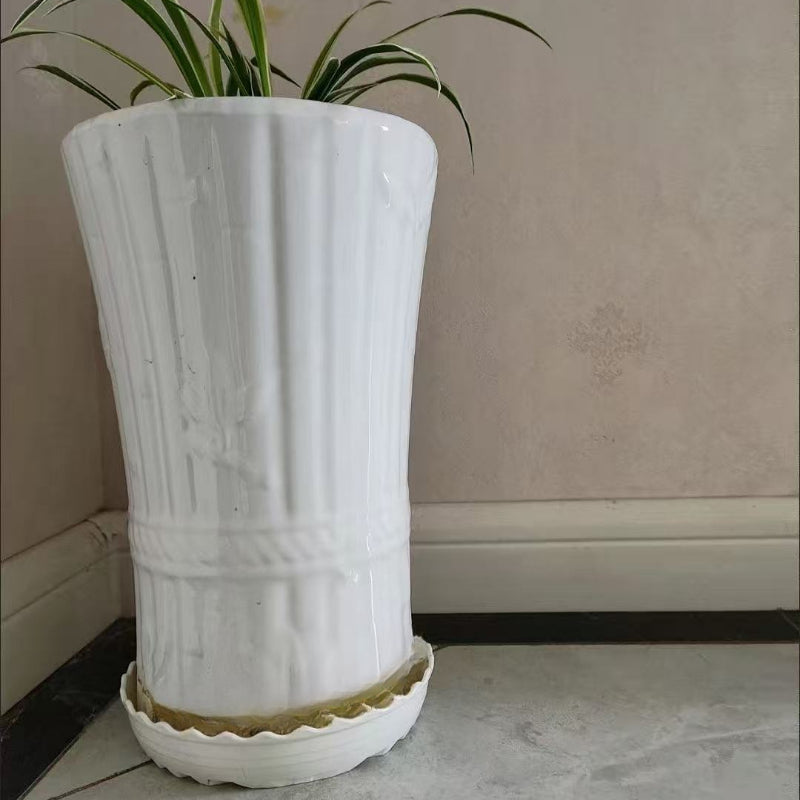 Soucoupe ventilée pour pot de fleur Ø 14 cm blanche, lot de 10
