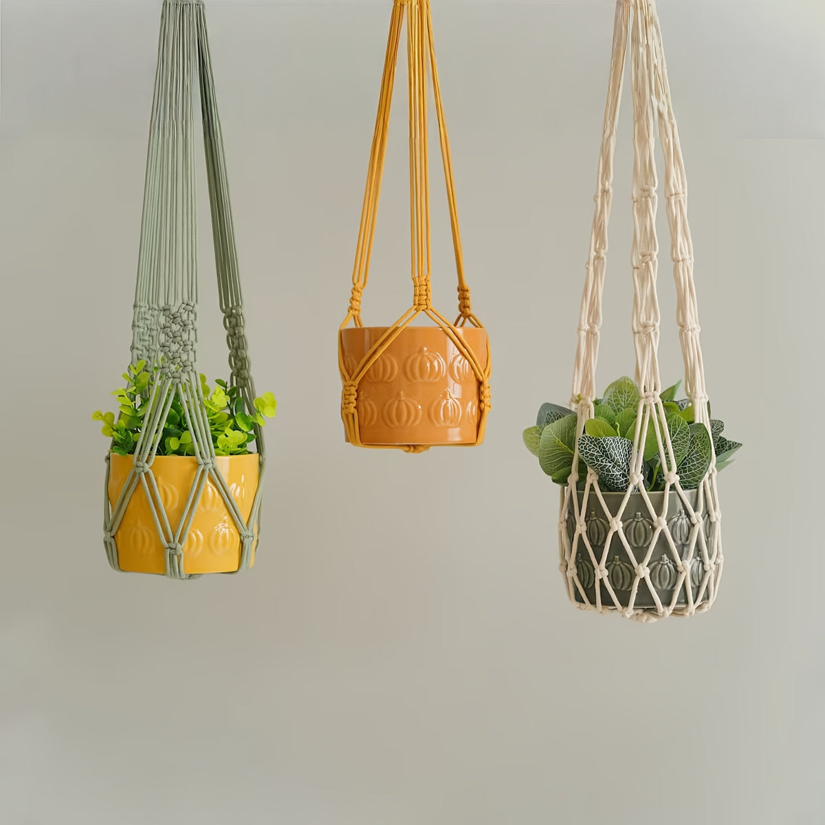 Suspension pour plante bohème — lot de 3 coloris, 50 à 90 cm
