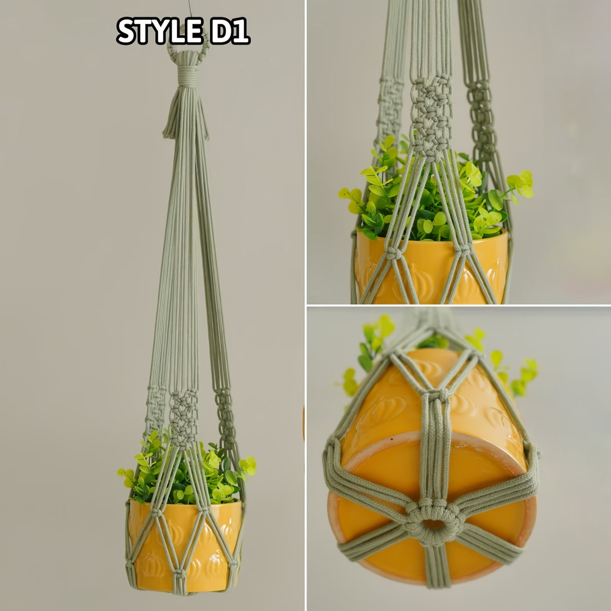 Suspension pour plante bohème — lot de 3 coloris, 50 à 90 cm