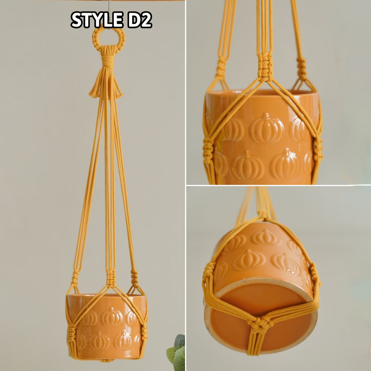 Suspension pour plante bohème — lot de 3 coloris, 50 à 90 cm