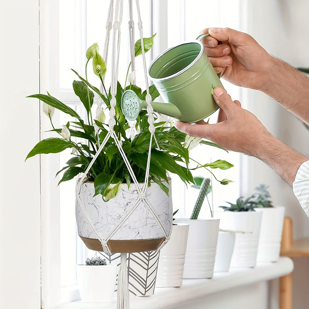 Suspension pour plante en macramé — lot de 4, 100 à 122 cm